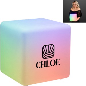Color Changing Deco LED Light Cube, 8" - AH1093