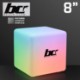 Color Changing Deco LED Light Cube, 8"