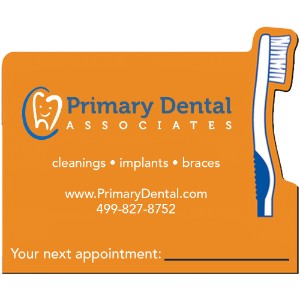 Toothbrush Shape Rectangular Vinyl Magnet - VR1045
