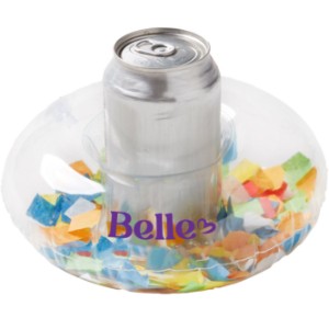 Inflatable Confetti Filled Coaster, 7" - JN9019